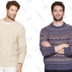 Cable Knit Sweater, $35
Fair Isle Sweater, $30